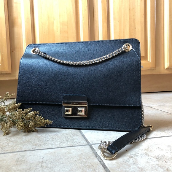 FURLA】Paprika Bella Leather Medium Crossbody